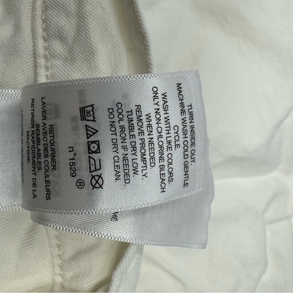 Polo Ralph Lauren White Fernwood Twill Shorts Mens Sz 34 Carpenter Raw Hem V7 - Picture 7 of 7